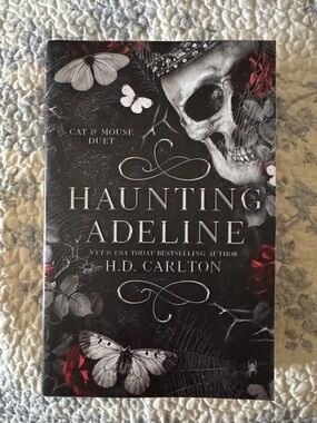 "Haunting Adeline" Hardcover Book - Black & Red Cover